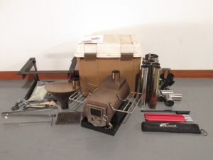 Gstove ジーストーブ Heat View ヒートビュー 薪ストーブ 取扱説明書 収納ケース付き キャンプ アウトドア 現状品