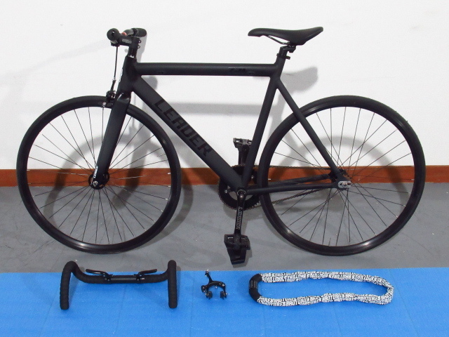 見学可能 福岡県久留米市保管 LEADER リーダー 721TR Complete Bike ブラック ピストバイク 自転車 Thumbnail